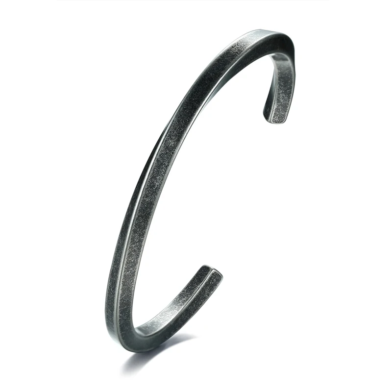 Men Twisted Carved Cuff Bracelet Antique Silver Color Cuff Bang Bangle Stainless Steel Unisex Jewelry
Men Twisted Carved Cuff Bracelet Antique Silver Color Cuff Bang Bangle Stainless Steel Unisex Jewelry