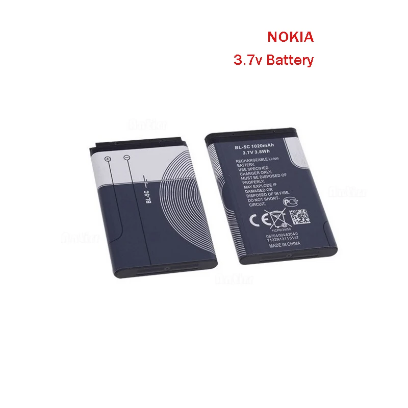 2pcs/lot Car Toy 1020mAh Mobile Phone Replacement Li Battery S BL 5C For Nokia e60 Li-ion 3.7V Rechargeable Batteries
2pcs/lot Car Toy 1020mAh Mobile Phone Replacement Li Battery S BL 5C For Nokia e60 Li-ion 3.7V Rechargeable Batteries