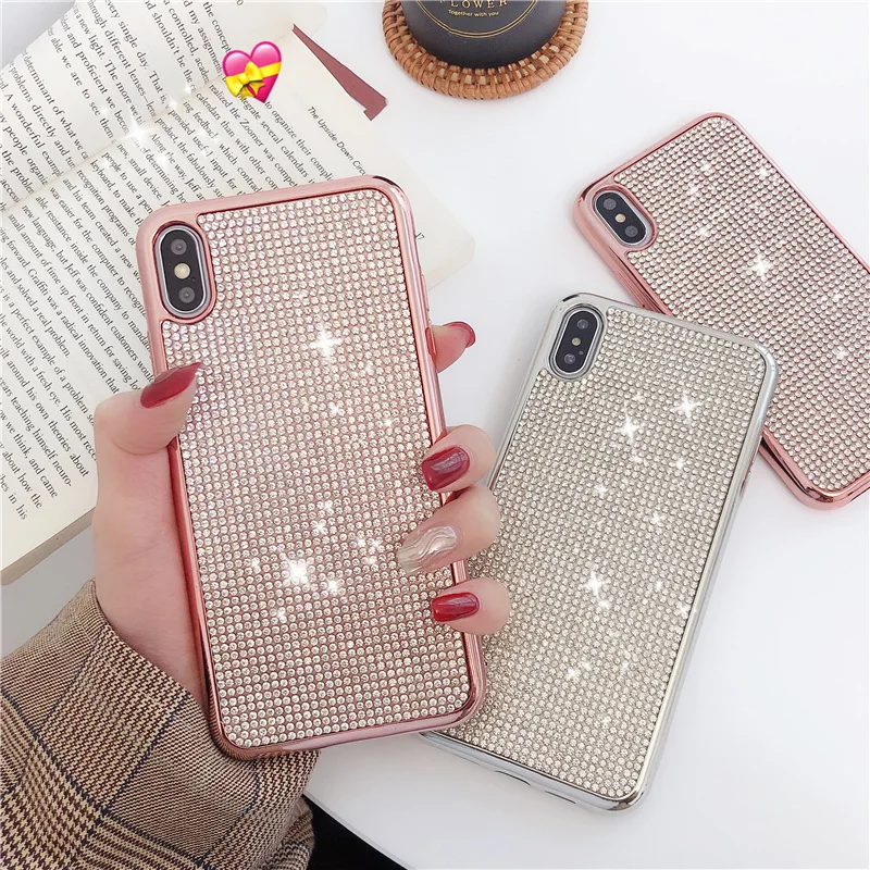 Bling Rhinestone Crystal Diamond Electroplate Case For iPhone XS Max XR X 8 7 6S Plus Samsung Galaxy Note 9 8 S10/9/8 Plus S10E
Bling Rhinestone Crystal Diamond Electroplate Case For iPhone XS Max XR X 8 7 6S Plus Samsung Galaxy Note 9 8 S10/9/8 Plus S10E