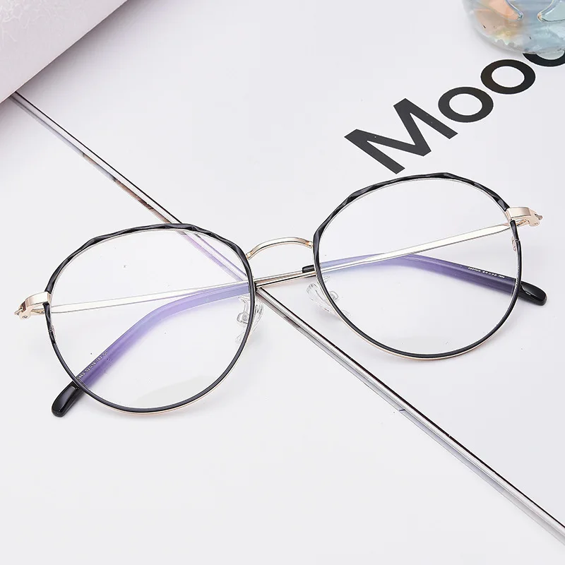 

new round box metal optical frame restoring ancient ways men and women with big box S1462 Jin Sibian myopia glasses