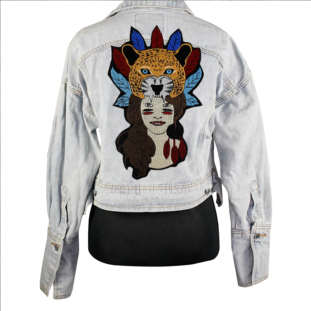 1piece Large Leopard Beauty Girl Patches Embroidery Applique Brand Jacket Back Patches Iron on Repair Sticker Badges A237
1piece Large Leopard Beauty Girl Patches Embroidery Applique Brand Jacket Back Patches Iron on Repair Sticker Badges A237