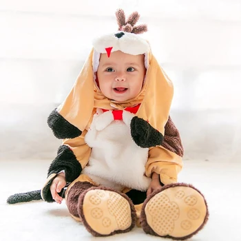 Cute Baby Jumpsuit Sets Halloween Little Kids Cartoon Christmas Animal Custom Cosplay Jumpsuits Clothes with hat & Footsets
Cute Baby Jumpsuit Sets Halloween Little Kids Cartoon Christmas Animal Custom Cosplay Jumpsuits Clothes with hat & Footsets