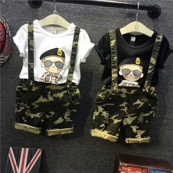boy&girls set summer cotton Sun descendant print T shirt + camouflage strap pant for kid clothes fashion style for children coat
boy&girls set summer cotton Sun descendant print T shirt + camouflage strap pant for kid clothes fashion style for children coat