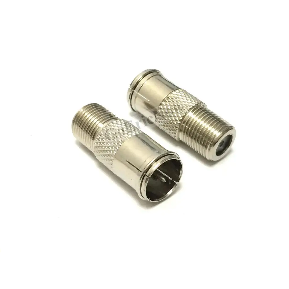 1 pcs F Type Quick Plug RF Coax Coaxial Cable Adapter Connector - Male to Female M/F
1 pcs F Type Quick Plug RF Coax Coaxial Cable Adapter Connector - Male to Female M/F