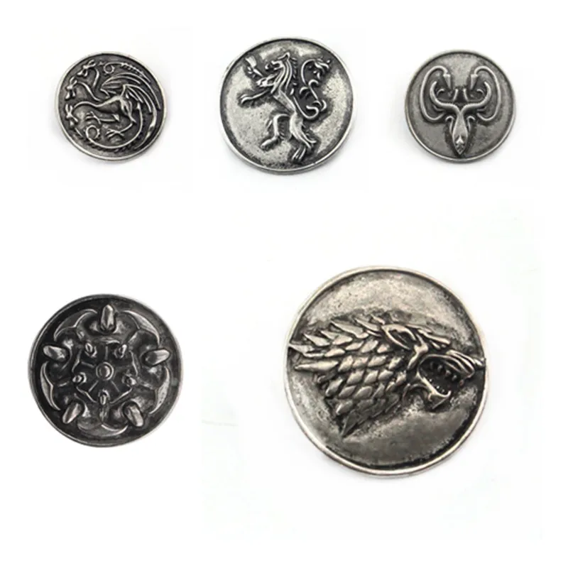 Game Of Thrones Stark Brooch Song Of Ice And Fire Vintage Antique Dire Wolf Dragon Shield Pin Brooches For Women Fashion Jewelry
Game Of Thrones Stark Brooch Song Of Ice And Fire Vintage Antique Dire Wolf Dragon Shield Pin Brooches For Women Fashion Jewelry