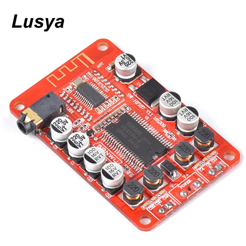 Yamaha YDA138 Class D Dual Channel Stereo Bluetooth 3.5mm Digital Amplifier Board 2X10W DC8-14V A6-014
Yamaha YDA138 Class D Dual Channel Stereo Bluetooth 3.5mm Digital Amplifier Board 2X10W DC8-14V A6-014