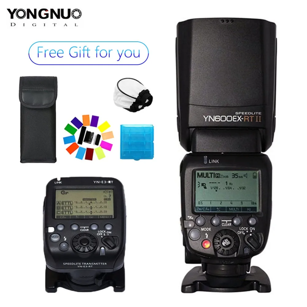 YONGNUO YN600EX-RT 2.4G Wireless HSS 1/8000s Master Flash Speedlite for Canon Camera as 600EX-RT YN600EX RT+YN-E3-RT+Softbox Box
YONGNUO YN600EX-RT 2.4G Wireless HSS 1/8000s Master Flash Speedlite for Canon Camera as 600EX-RT YN600EX RT+YN-E3-RT+Softbox Box