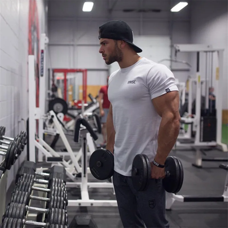 Summer Mens T shirts Gyms Fitness Bodybuilding Tee Shirt Rise Men T-shirt Cotton Tshirt Printed Clothing Drop Shipping
Summer Mens T shirts Gyms Fitness Bodybuilding Tee Shirt Rise Men T-shirt Cotton Tshirt Printed Clothing Drop Shipping