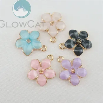 5X KC Gold Color Enamel Drop Oil Multicolor Little Flower Petals Pendant DIY Necklace Accessories Making 22725
5X KC Gold Color Enamel Drop Oil Multicolor Little Flower Petals Pendant DIY Necklace Accessories Making 22725
