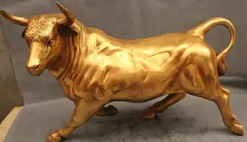 15" China Fengshui Folk Brass strong Zodiac Year Bull Oxen Statue sculpture
15" China Fengshui Folk Brass strong Zodiac Year Bull Oxen Statue sculpture