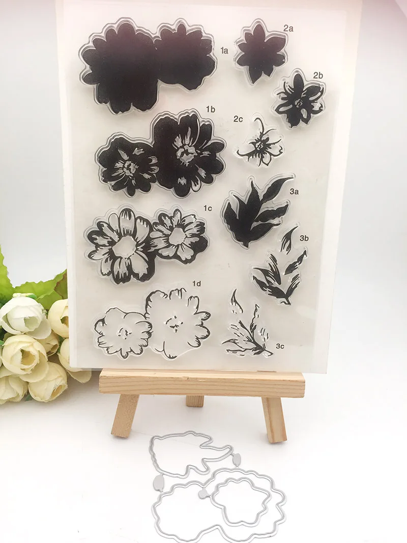 KC18 Rose Flower Leaf Metal Cutting Dies or Transparent Clear Stamp for Scrapbooking DIY Embossing Folder Template Crafts
KC18 Rose Flower Leaf Metal Cutting Dies or Transparent Clear Stamp for Scrapbooking DIY Embossing Folder Template Crafts