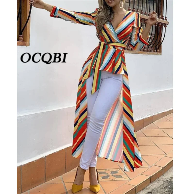 2019 Casual Stripe Bodycon Dress Sexy Colorful V Neck Fashion Designers Elegant Ladies Dress
2019 Casual Stripe Bodycon Dress Sexy Colorful V Neck Fashion Designers Elegant Ladies Dress
