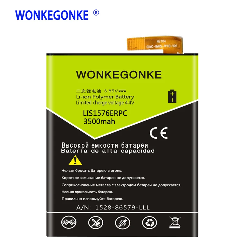 WONKEGONKE LIS1576ERPC battery for SONY Xperia M4 Aqua E2303 E2333 E2353 Batteries Bateria
WONKEGONKE LIS1576ERPC battery for SONY Xperia M4 Aqua E2303 E2333 E2353 Batteries Bateria