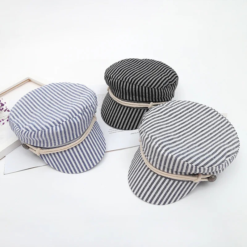 New Vintage Newsboy Cap Cadet Women Striped Military baker boy caps British Classic Female Gatsby Flat Hats Denim Baker Boy hat
New Vintage Newsboy Cap Cadet Women Striped Military baker boy caps British Classic Female Gatsby Flat Hats Denim Baker Boy hat