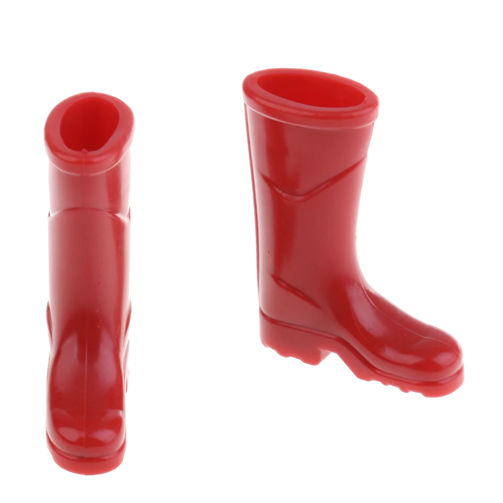 1/12 Dollhouse Miniature Garden Tools - Red Rubber Rain Boots for Fairy Garden Decor Ornaments 1/12 Dollhouse Miniature Garden Tools - Red Rubber Rain Boots for Fairy Garden Decor Ornaments