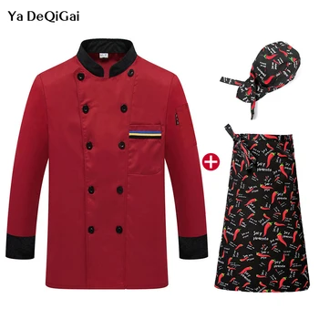 new Restaurant uniform coat Food Service Hotel kitchen Long Sleeve Work clothes Breathable Thin red chef Jackets M-4XL chef hat
new Restaurant uniform coat Food Service Hotel kitchen Long Sleeve Work clothes Breathable Thin red chef Jackets M-4XL chef hat