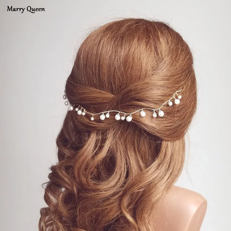 Bride Hair Band Wedding Headdress Pearl Hair Vine Wedding Hair Accessories Bride Headband Fashion Handmade Ladies Hair Vine
Bride Hair Band Wedding Headdress Pearl Hair Vine Wedding Hair Accessories Bride Headband Fashion Handmade Ladies Hair Vine