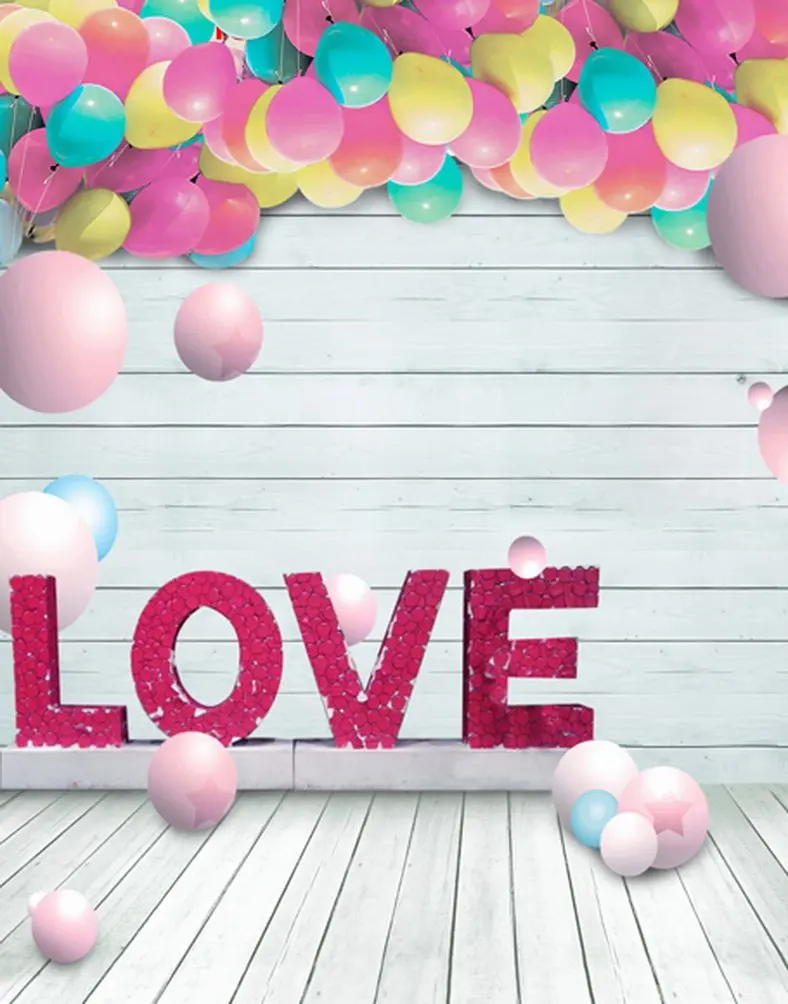 5x7ft Wooden Floor Wall Love Balloon Photography Backdrops Photo Props Studio Background
5x7ft Wooden Floor Wall Love Balloon Photography Backdrops Photo Props Studio Background