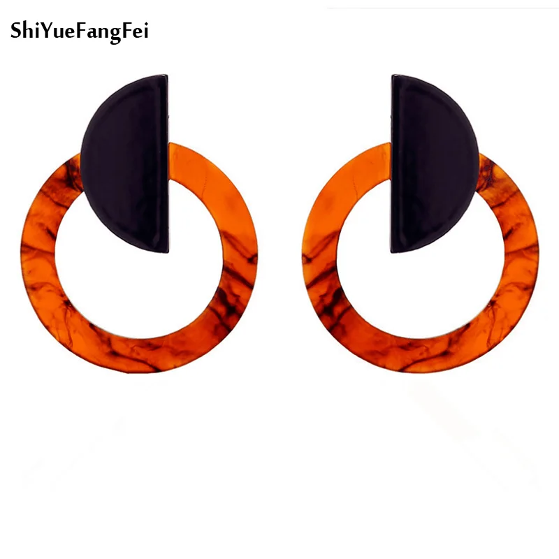 Exquisite Fashion Acetate Acrylic alloy Earrings Worn Moon Gold Plating Leopard Tortoise Shell Circle Disc Earrings with Metal
Exquisite Fashion Acetate Acrylic alloy Earrings Worn Moon Gold Plating Leopard Tortoise Shell Circle Disc Earrings with Metal