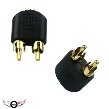 2PCS High Quality 3.5 Female To Double Lotus Male One Sub-Two 3.5mm Female -2RCA Male Audio Adapter Gold-Plated I Key Buy
2PCS High Quality 3.5 Female To Double Lotus Male One Sub-Two 3.5mm Female -2RCA Male Audio Adapter Gold-Plated I Key Buy
