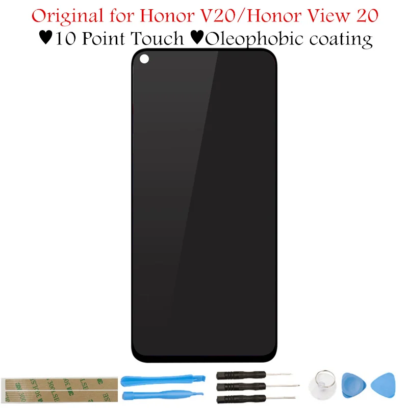 Original 6.4" for Huawei Honor V20 LCD Display Touch Screen Digitizer Assembly LCD Display TouchScreen Honor View 20 Repair Part
Original 6.4" for Huawei Honor V20 LCD Display Touch Screen Digitizer Assembly LCD Display TouchScreen Honor View 20 Repair Part