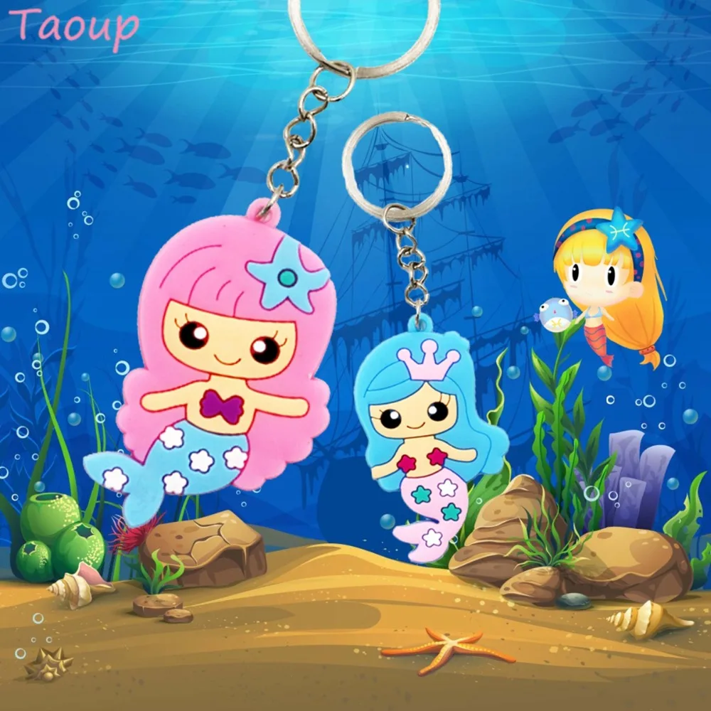 Taoup 1pc Cute Cartoon Rubber Little Mermaid Keychain Happy Birthday Mermaid Theme Party Decor for Girls Ornaments Party Favors
Taoup 1pc Cute Cartoon Rubber Little Mermaid Keychain Happy Birthday Mermaid Theme Party Decor for Girls Ornaments Party Favors