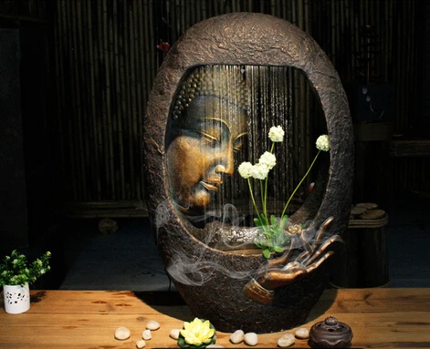 Rockery. Water fountain. Large floor furnishing articles. The balcony humidifier.
Rockery. Water fountain. Large floor furnishing articles. The balcony humidifier.