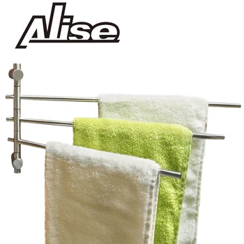 Alise 304 Stainless Steel Swing Out Towel Bar 3-Bar Folding Arm Swivel Hanger Bathroom Storage Organizer Space Saving,Brushed
Alise 304 Stainless Steel Swing Out Towel Bar 3-Bar Folding Arm Swivel Hanger Bathroom Storage Organizer Space Saving,Brushed
