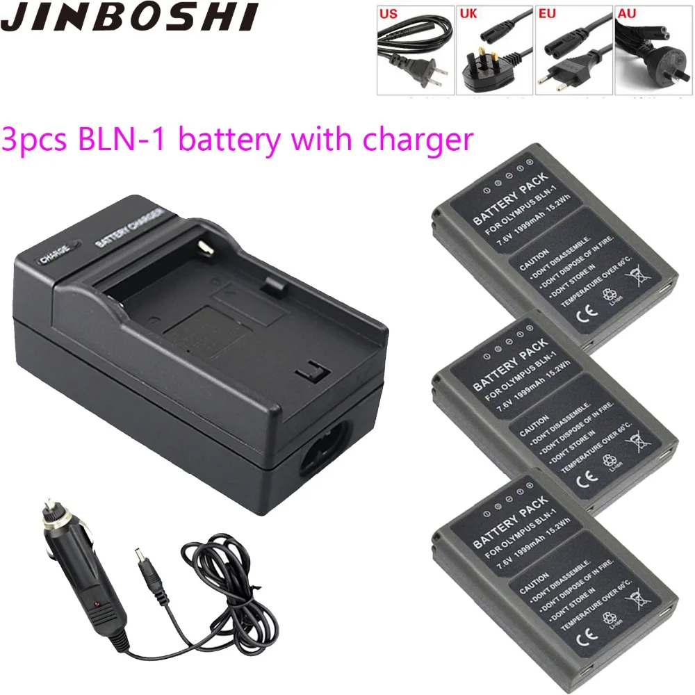 Hot sale BLN-1 BLN 1 BLN1 Battery (3-PCS) + Charger for Olympus PEN E-P5, OMD EM-1, OM-D EM5, OM-D EM5 Mark II Digital Camera
Hot sale BLN-1 BLN 1 BLN1 Battery (3-PCS) + Charger for Olympus PEN E-P5, OMD EM-1, OM-D EM5, OM-D EM5 Mark II Digital Camera