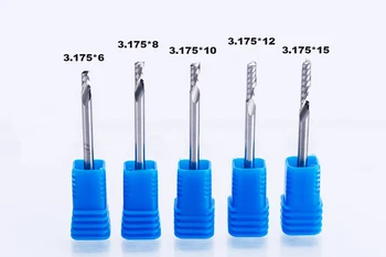 1pc 3.175mm Single Flute Spiral Cutter 3A TOP Quality CNC Router Bits For Wood Acrylic PVC End Mill Carbide Milling Cutter
1pc 3.175mm Single Flute Spiral Cutter 3A TOP Quality CNC Router Bits For Wood Acrylic PVC End Mill Carbide Milling Cutter
