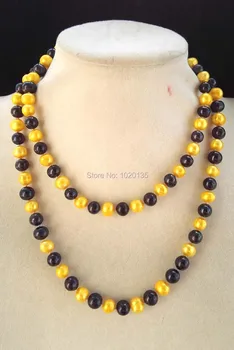 wow! freshwater pearl near round black yellow 8-9mm color necklace 30" nature wholesale bead discount gift
wow! freshwater pearl near round black yellow 8-9mm color necklace 30" nature wholesale bead discount gift