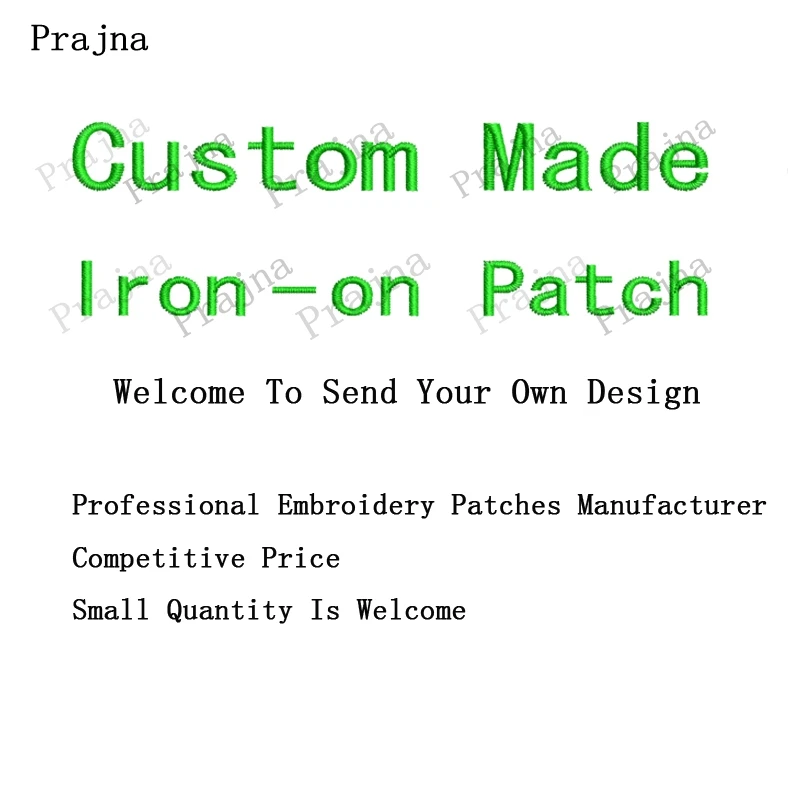Prajna Custom Made Iron On Patches Embroidery Patches For Clothes Stickers Applique Badges DIY Accessories
Prajna Custom Made Iron On Patches Embroidery Patches For Clothes Stickers Applique Badges DIY Accessories