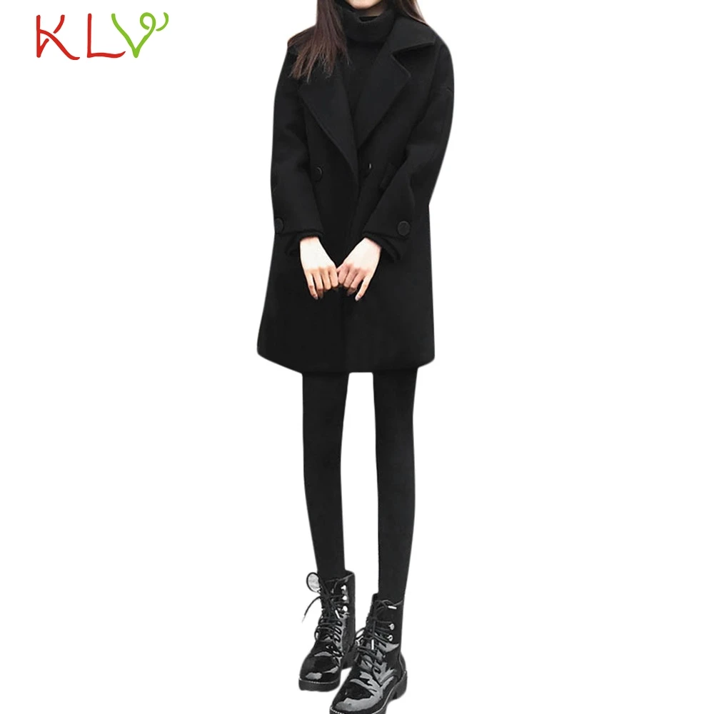 

Women Jacket Winter Warm Long 2018 Lapel Wool Coat Trench Coat Plus Size Ladies Chamarra Cazadora Mujer Coat For Girls 18Oct24