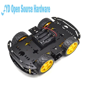 1 pc black Motor Smart Robot Car Chassis Electronic Manufacture DIY Kit Speed Encoder Battery Box 4WD 4 Wheel Drive Car
1 pc black Motor Smart Robot Car Chassis Electronic Manufacture DIY Kit Speed Encoder Battery Box 4WD 4 Wheel Drive Car