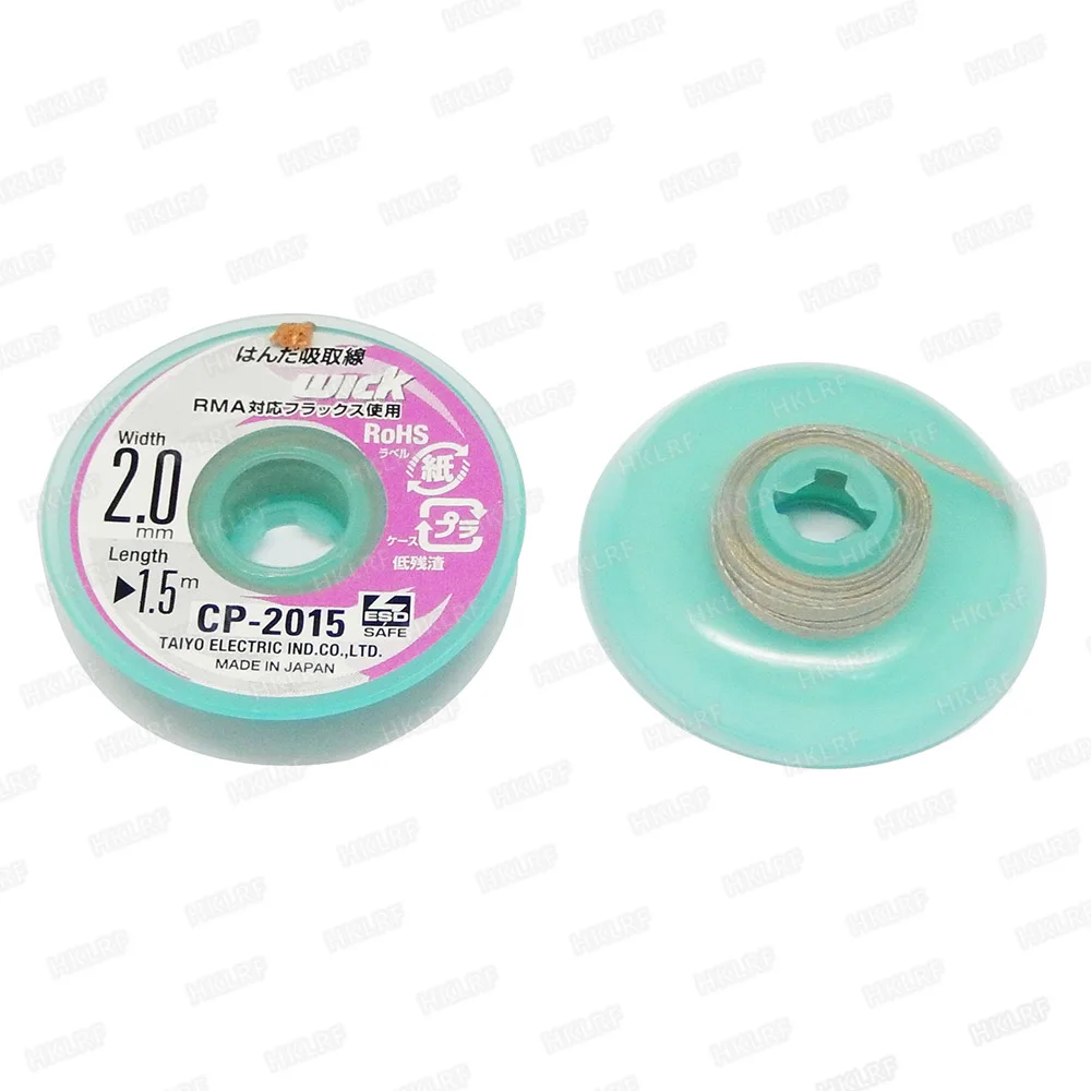 10PCS/LOT Original Brand New TAIYO Goot Wick CP-2015 2.0mm*1.5m Desoldering Remover
10PCS/LOT Original Brand New TAIYO Goot Wick CP-2015 2.0mm*1.5m Desoldering Remover