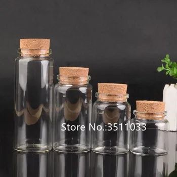 20PCS 50ml 80ml 100ml 150ml Glass Bottle with Cork Stopper Glass Tube For Candy Jar Decorative Glass Bottle Tube Apothecary Jar
20PCS 50ml 80ml 100ml 150ml Glass Bottle with Cork Stopper Glass Tube For Candy Jar Decorative Glass Bottle Tube Apothecary Jar
