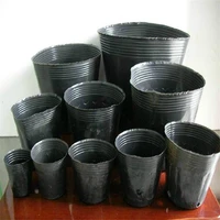 Free shipping 100pcs/lot,Nursery pot plastic nursery box garden container grow bag garden supplies jt020 image