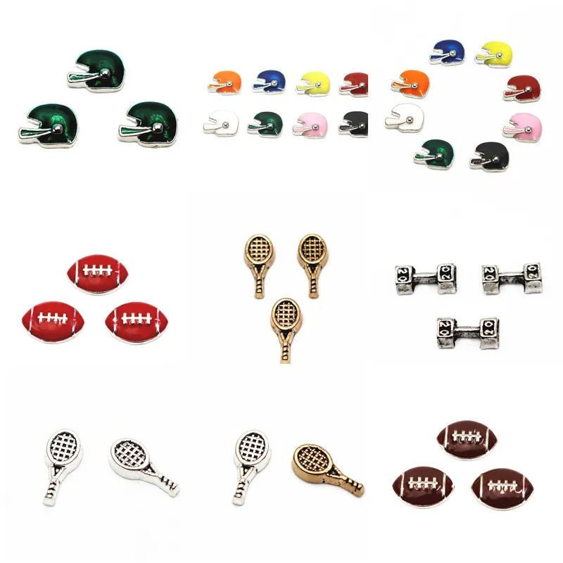 Newest 10pcs/lot football tennis floating charms living glass floating memory locket charms jewelry
Newest 10pcs/lot football tennis floating charms living glass floating memory locket charms jewelry