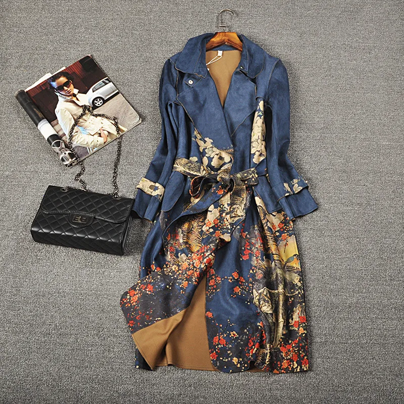 2019 Autumn and Winter Suede Long-sleeved Trench Coat Women Plus Size Belt High Quality Female Windbreaker Casual Outerwear R705
2019 Autumn and Winter Suede Long-sleeved Trench Coat Women Plus Size Belt High Quality Female Windbreaker Casual Outerwear R705