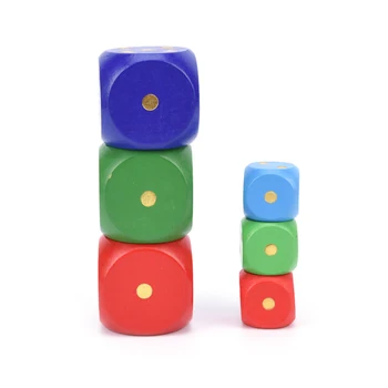 

1PC 50mm 30mm Wooden Dice Cubes 6 Side Adult Children Toy Fun Board Game Night Bar KTV Entertainment Game Dice