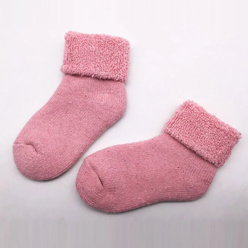 Детские носки зимние детские милые толстые действительно шерстяные грелка для