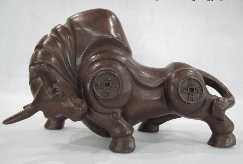 5 Chinese Excellent Red Bronze Copper Feng Shui Lucky Wealth OX Bull Art Statue
5 Chinese Excellent Red Bronze Copper Feng Shui Lucky Wealth OX Bull Art Statue