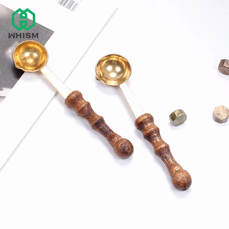 WHISM Wax Stamp Sealing Wax Spoon Vintage Wood Handle Heating Scoop Sealing Wax Spoon Anti Hot Bass Wax Spoon
WHISM Wax Stamp Sealing Wax Spoon Vintage Wood Handle Heating Scoop Sealing Wax Spoon Anti Hot Bass Wax Spoon