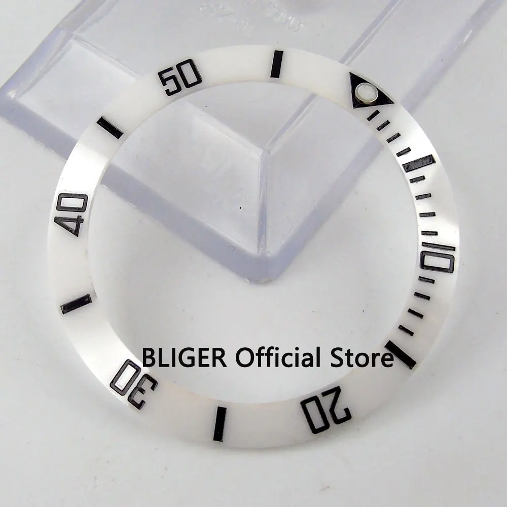 38mm white ceramic bezel insert fit 40mm SUB Automatic watch men's watch black marks made by BLIGER factory BB15
38mm white ceramic bezel insert fit 40mm SUB Automatic watch men's watch black marks made by BLIGER factory BB15