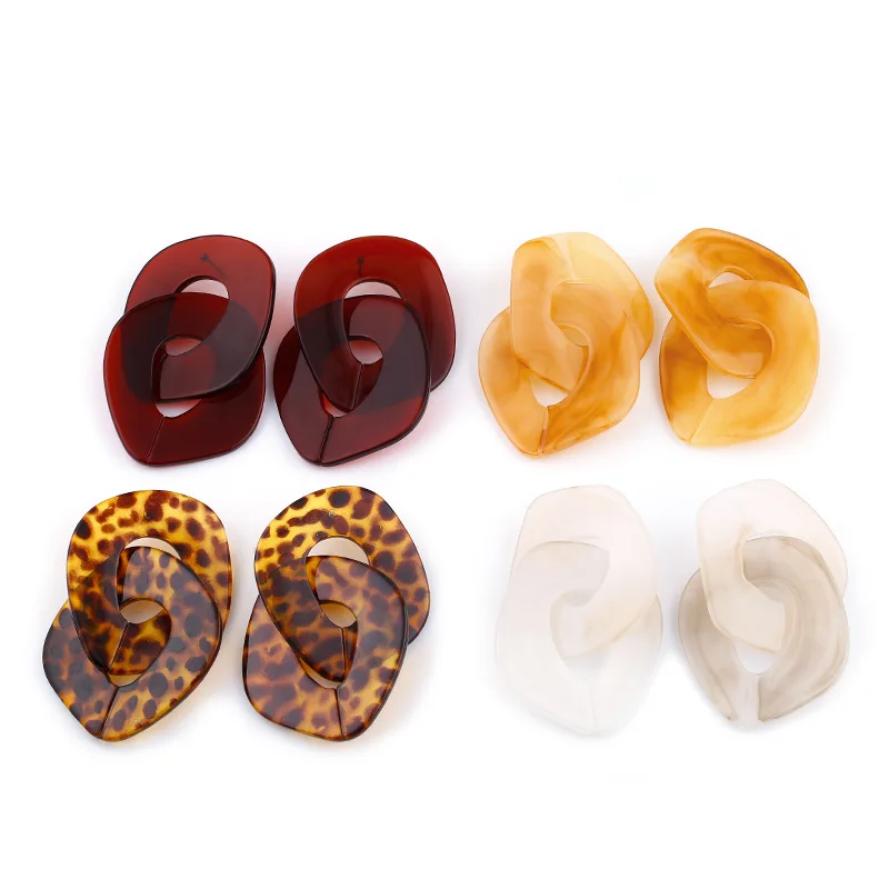 Acrylic Leopard Grain Geometric Earrings for Girl Animal Print Resin Circle Drop Earring Za Punk Big Oorbellen
Acrylic Leopard Grain Geometric Earrings for Girl Animal Print Resin Circle Drop Earring Za Punk Big Oorbellen