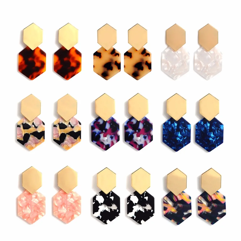 1 Pair Acrylic Marbled Leopard Stud Earrings Tortoise Shell Print Fashion Jewelry
1 Pair Acrylic Marbled Leopard Stud Earrings Tortoise Shell Print Fashion Jewelry