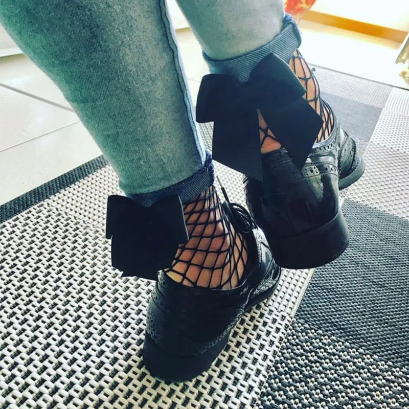 Streetwear Women's Harajuku Black Breathable Bow knot Fishnet Socks.Sexy Hollow out Mesh Nets Socks Ladies Girl 1pair=2pcs WS101
Streetwear Women's Harajuku Black Breathable Bow knot Fishnet Socks.Sexy Hollow out Mesh Nets Socks Ladies Girl 1pair=2pcs WS101