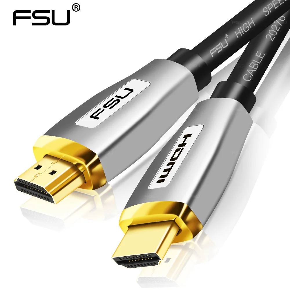 Gold plated plug HDMI 2.0 Cable support 4K 3D high speed to Adapter for computer projector monitor HDTV PS3/4 | Электроника