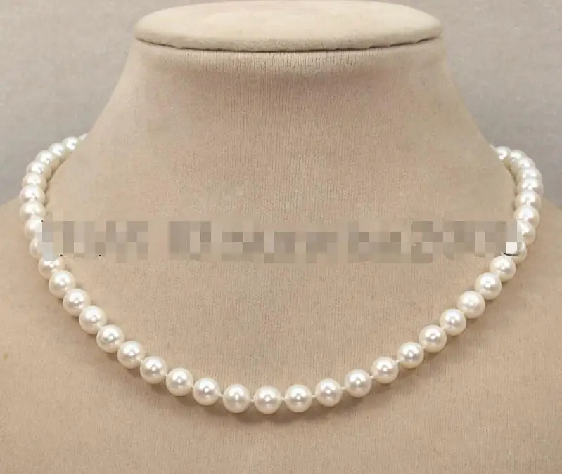 Free shipping hot sale Women Bridal Wedding Jewelry >>fashion genuine 7-8mm White freshwater Pearl Necklace 17
Free shipping hot sale Women Bridal Wedding Jewelry >>fashion genuine 7-8mm White freshwater Pearl Necklace 17