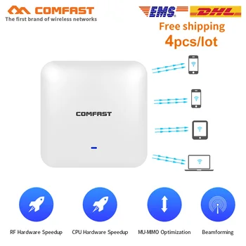4pcs High Power 2200Mbps Gigabit Ehernet Ports Dual Band 2.4G+5.8Ghz Strong Signal wireless Wifi router Access Point ceiling AP
4pcs High Power 2200Mbps Gigabit Ehernet Ports Dual Band 2.4G+5.8Ghz Strong Signal wireless Wifi router Access Point ceiling AP